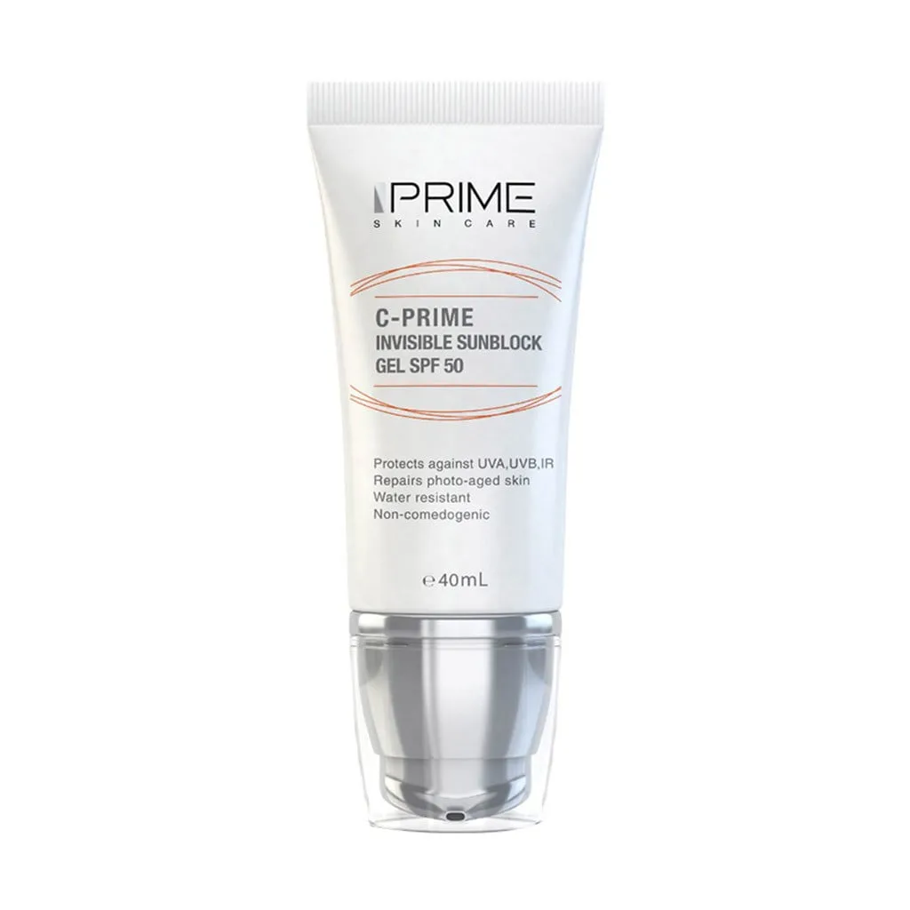 ژل ضد آفتاب ویتامین C بی رنگ SPF50 پرایم