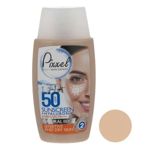 کرم ضد آفتاب SPF50 بژ طبیعی پوست خشک پیکسل