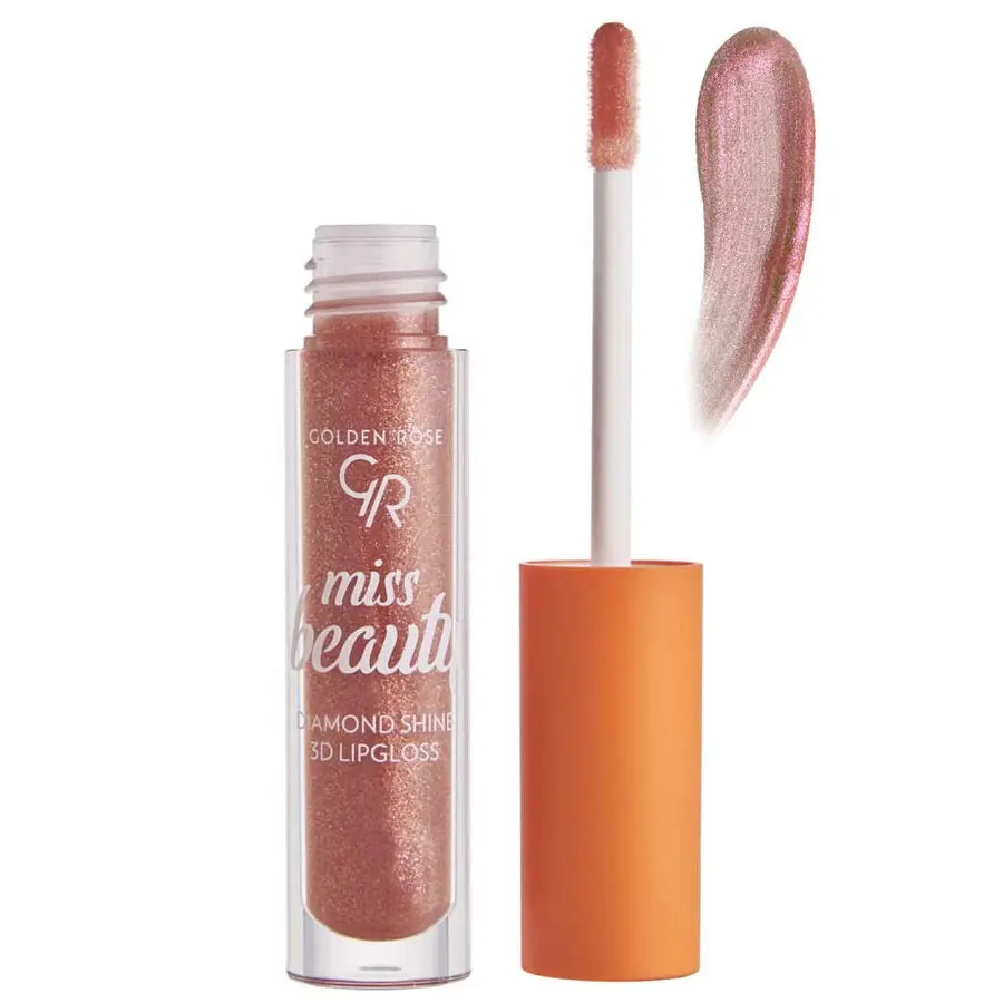 رژ لب مایع حجم دهنده شاین دار میس بیوتی گلدن رز - Sunkissed-03