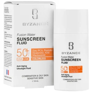 فلوئید ضد آفتاب فیوژن واتر SPF50 بیزانس