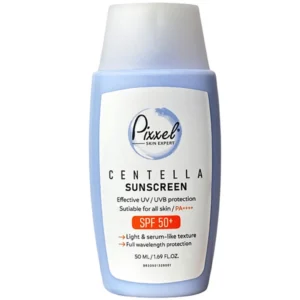کرم ضد آفتاب SPF50 بدون رنگ سنتلا پیکسل