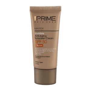کرم ضد آفتاب جوان کننده بی رنگ فاقد چربی SPF50 پرایم