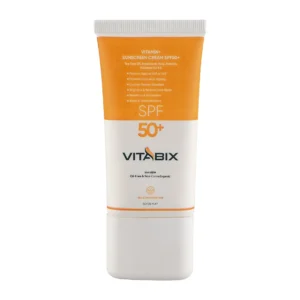 کرم ضد آفتاب SPF50 بی رنگ پوست چرب ویتابیکس