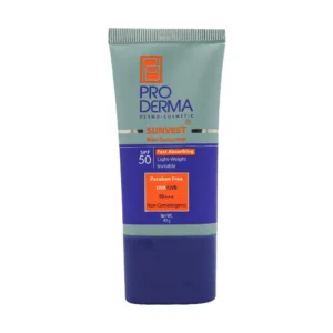 کرم ضد آفتاب مردانه فاقد چربی SPF50 پرودرما