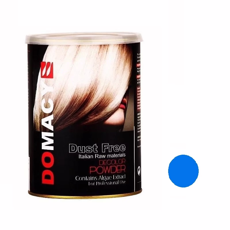 پودر دکلره آبی دوماسی Dust free حجم 400 گرم