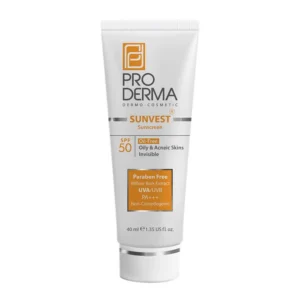 کرم ضد آفتاب بی رنگ پوست چرب SPF50 پرودرما