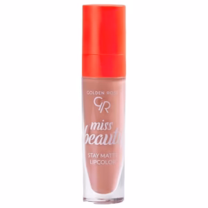 رژ لب مایع استی مات میس بیوتی گلدن رز - 01 - Blush Nude