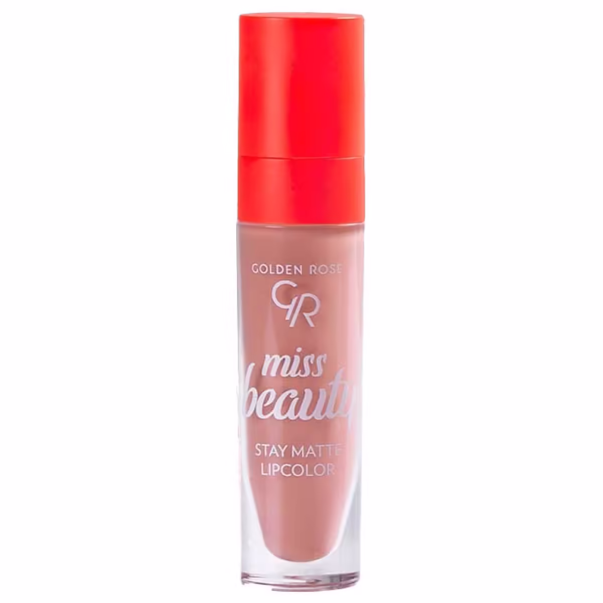 رژ لب مایع استی مات میس بیوتی گلدن رز - 01 - Blush Nude
