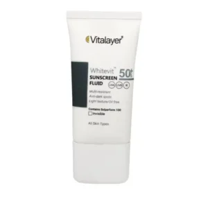فلوئید ضد آفتاب بی رنگ وایت ویت ویتالیر SPF50